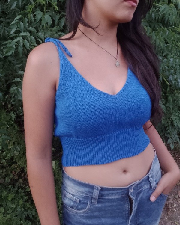 Producto - Top Azul (Talle L)