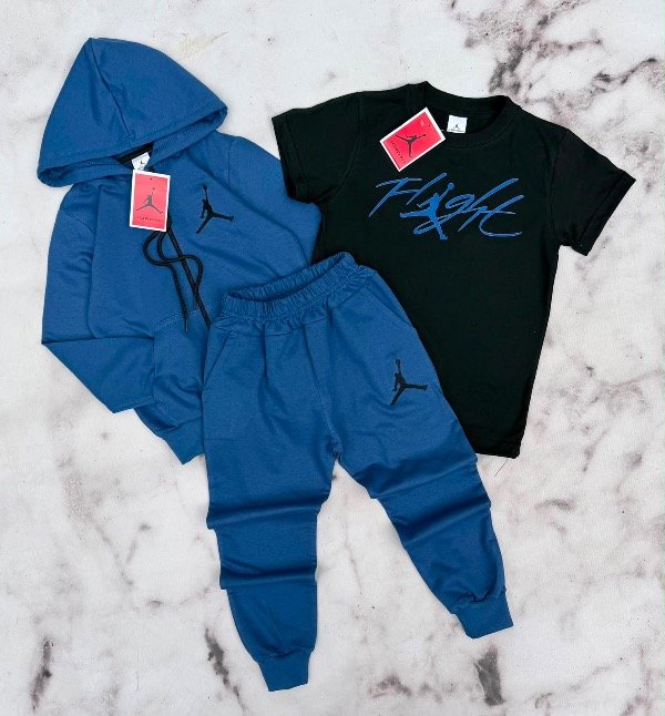 Producto - TRÍO JORDAN AZUL (CAMPERA + REMERA + PANTALÓN)
