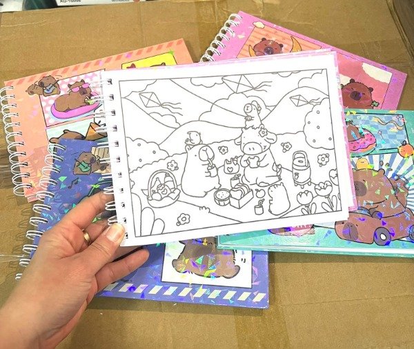 Producto - Libro anillado para Pintar Capibara 6133