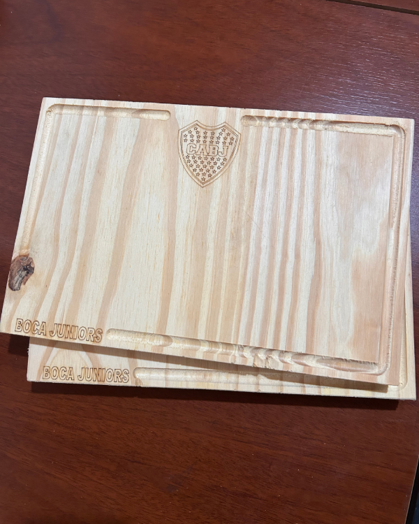 Producto - Tabla de picar diseño de river o boca