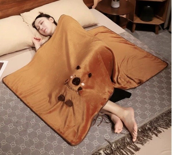 Producto - Manta capybara para viaje 185x85