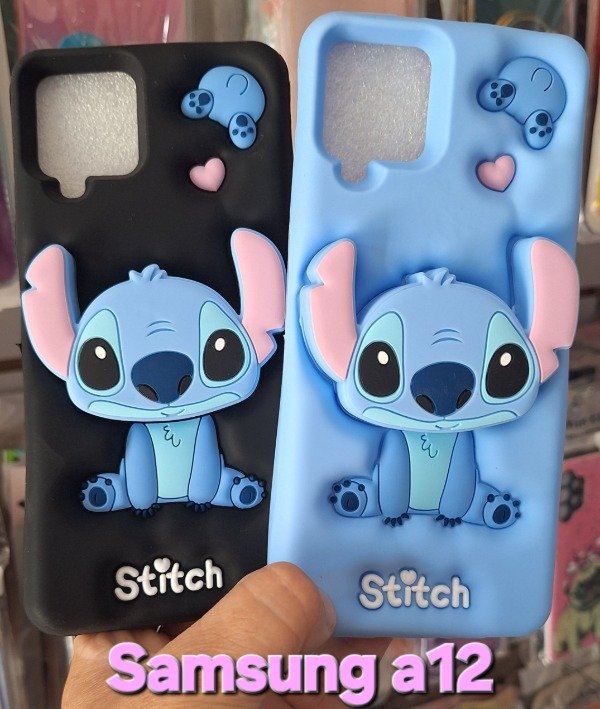 Producto - Fundas silicona popsocket Stich. Samsung a12
