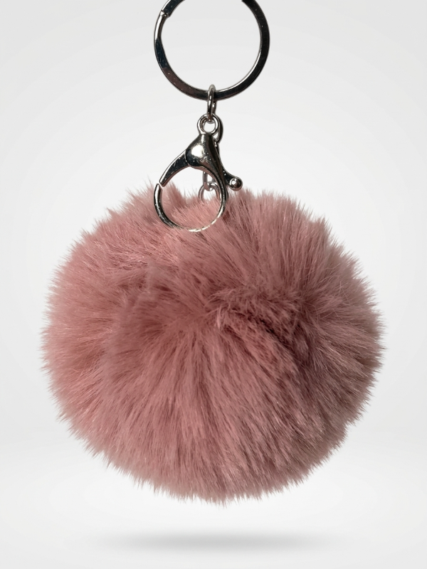 Producto - Llavero Pompon Rosa Viejo