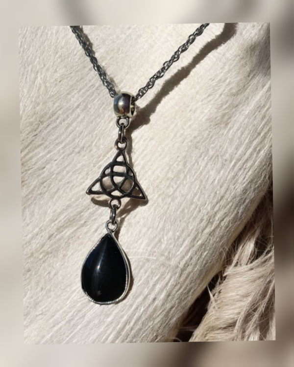 Producto - Ambar. Collar. Integridad (Obsidiana)