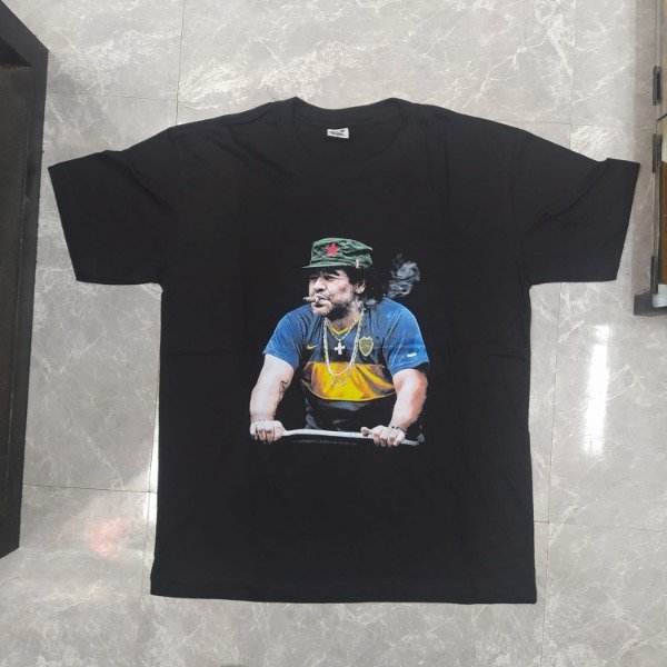 Producto - Remera Manga Corta Diego Palco Habano  ( MARADONAREAD2 )