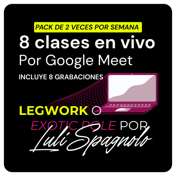 Producto - 8 clases VIRTUALES
