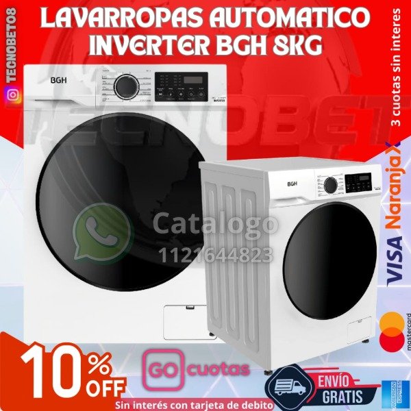 Producto - LAVARROPAS AUTOMATICO INVERTER BGH 8KG