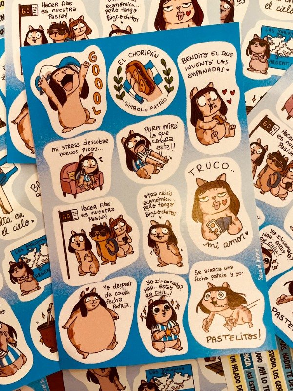 Producto - Stickers Marranita Argenta
