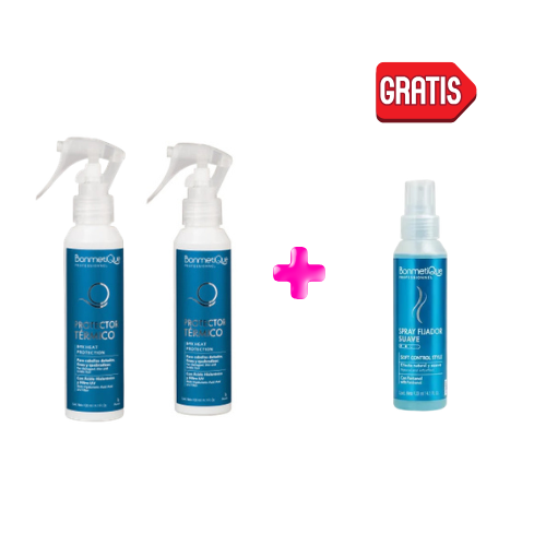 Producto - 2 Protectores Termicos 120ml + 1 Spray Fijador 120ml GRATIS BONMETIQUE