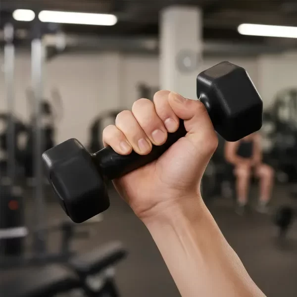 Producto - Par De Mancuernas 1 Kg C/u. Sonnos Pvc Rellenas Color Negro