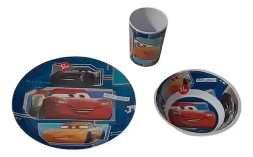 Producto - Cars Set De Plato Playo + Bowl + Vaso