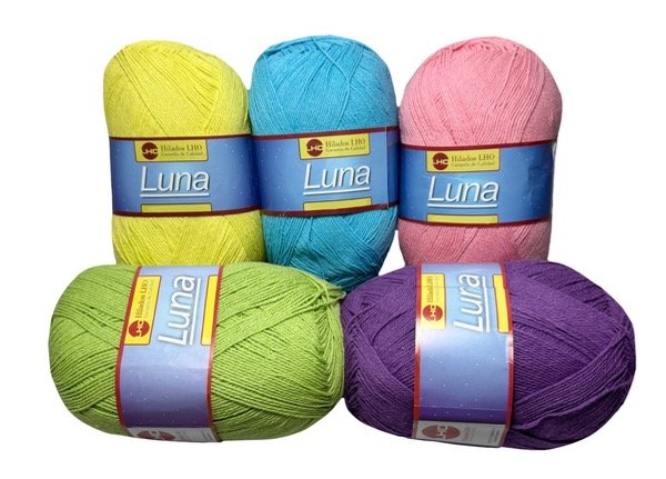 Producto - Hilo de algodón Luna 8/3 LHO ovillos 100g