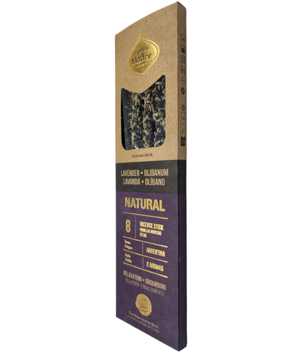 Producto - SAHUMERIOS SAGRADA MADRE NATURAL COMBINADO - 8 VARILLAS - LAVANDA Y OLÍBANO