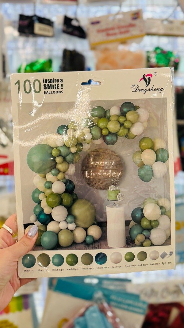 Producto - Set globos metalizados y clásicos por 100 unidades. Temáticos. - 0