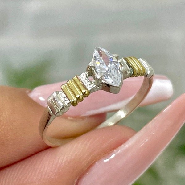 Producto - ANILLO MARQUESITA BLANCO