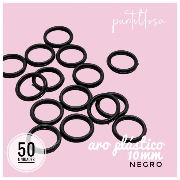 Producto - Aro 10mm Nylon Negro - 50 unidades