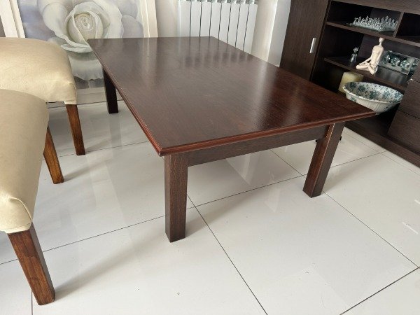Producto - MESA RATONA ENCHAPADA CEDRO 130x80x42 #12218