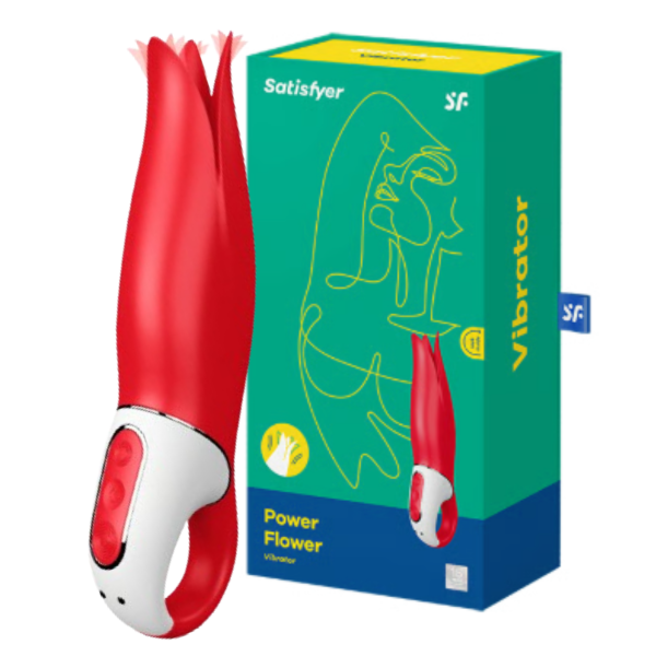 Producto - Estimulador con vibración Satisfyer Power Flower (Recargable) - 0
