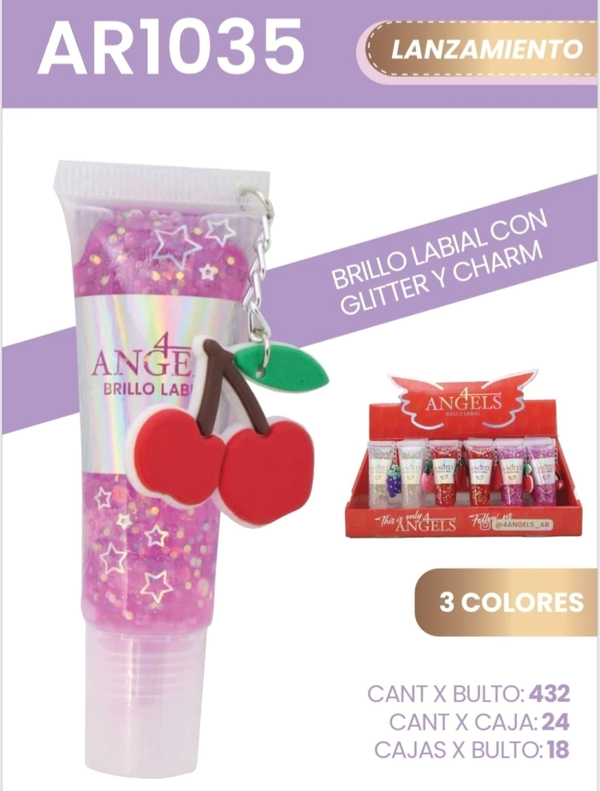 Producto - Gloss con charm 4angels