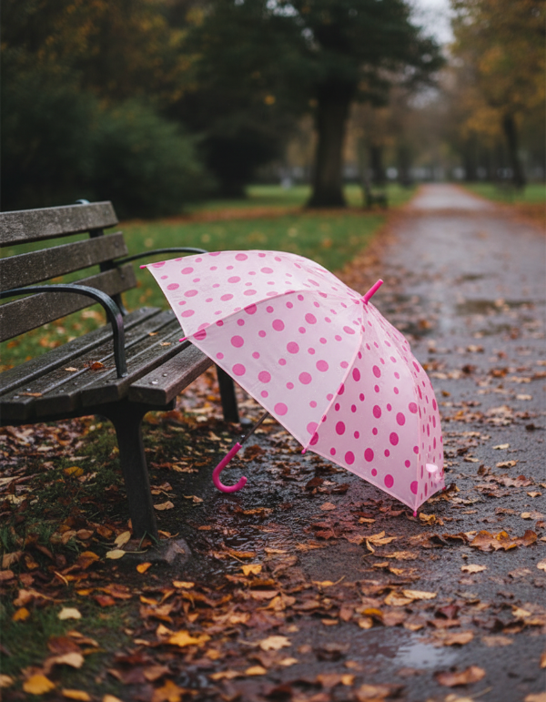 Producto - Paragua Transparente "Lunares Rosa"