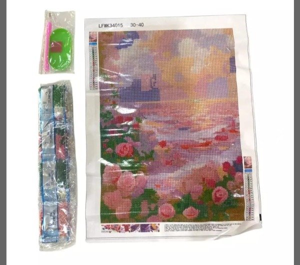 Producto - DIAMOND PAINTING 30X40 TULIPANES EN LA ORILLA