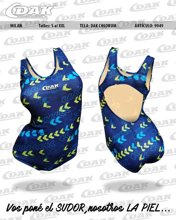 Producto - MALLA DAMA - MILAN AZUL Y AMARILLO - DAK