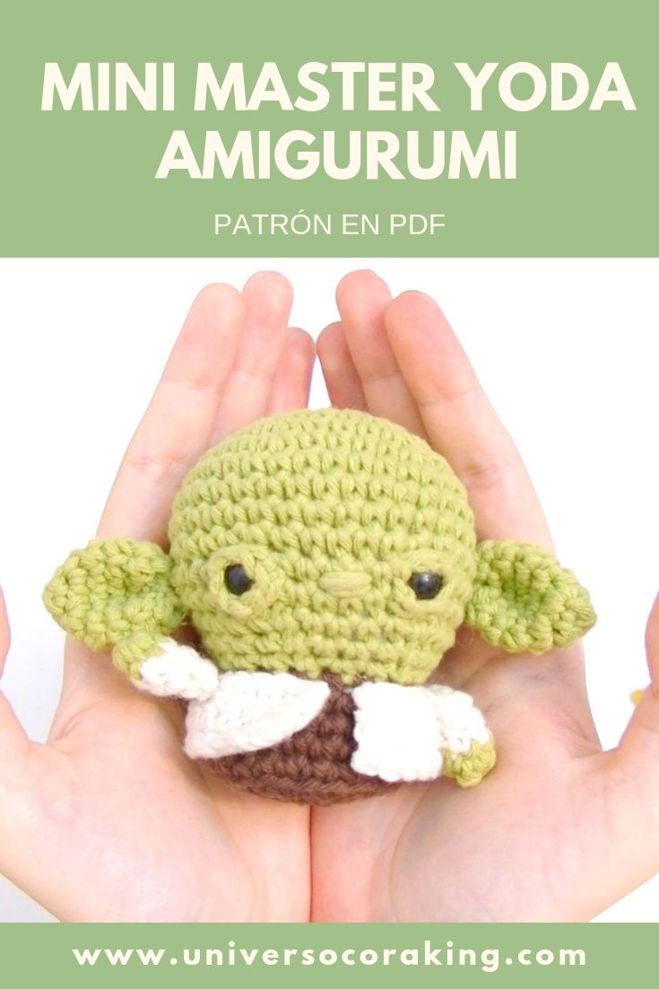 Mini Master Yoda - Patrón en PDF - Universo Cora King