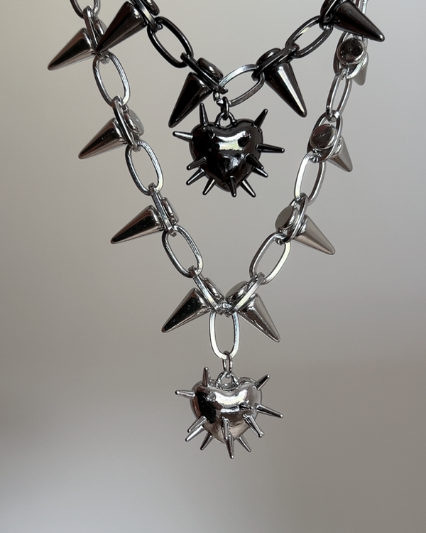 Producto - Collar spikes heart