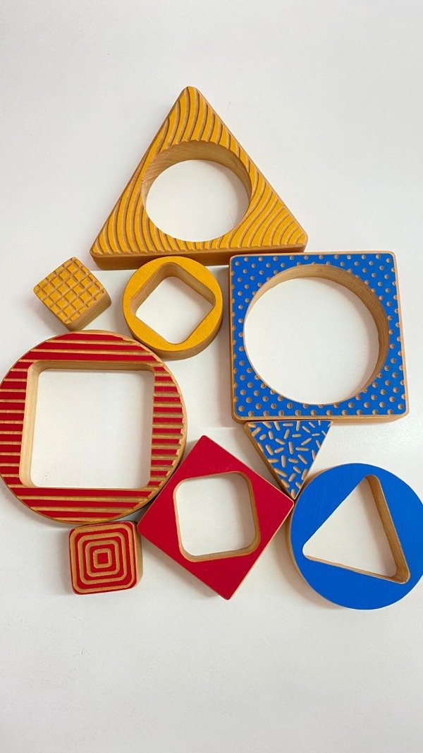 Producto - Puzzle sensorial formas y texturas x9 piezas.