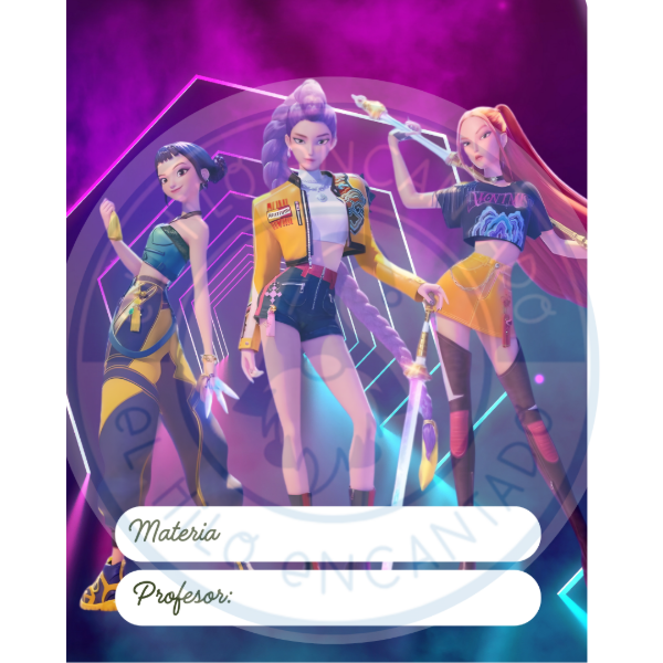 Producto - Asignaturas "guerreras kpop"