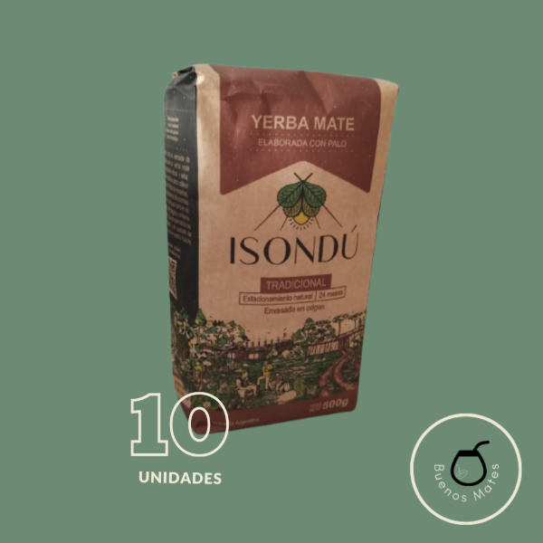 Producto - Yerba Isondú Tradicional x 500 grms (10 paquetes)