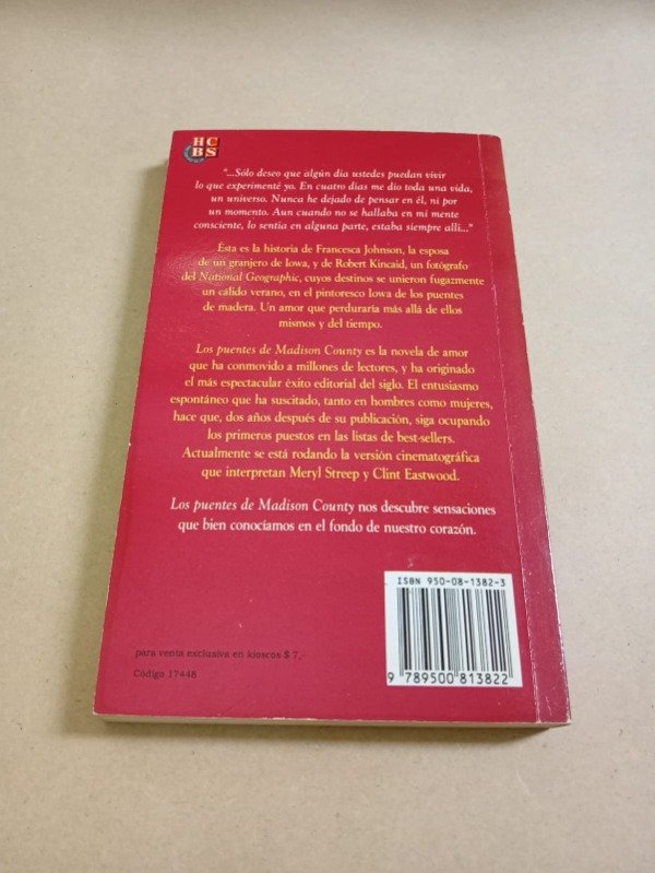 Producto - Los puentes de Madison County - Robert J. Waller - Atlántida 1994 - 1
