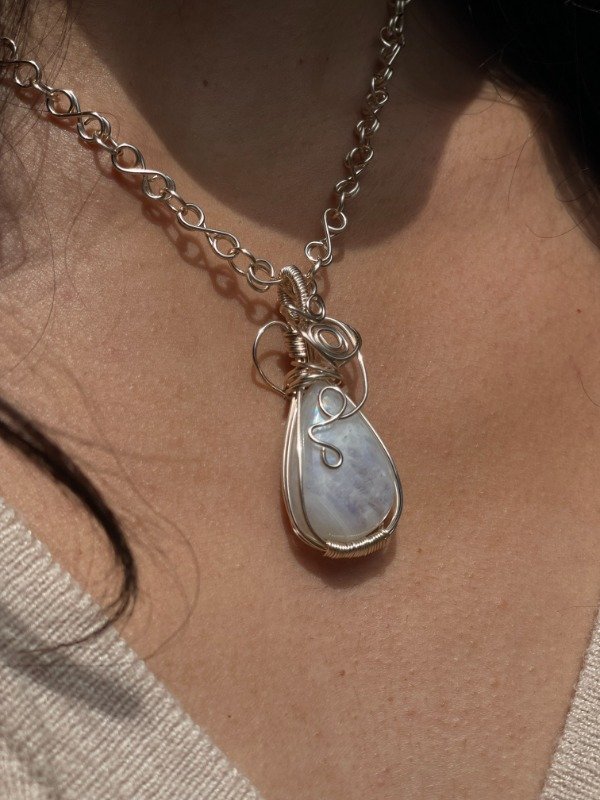 Producto - Collar Infinito - Piedra de la Luna - 2