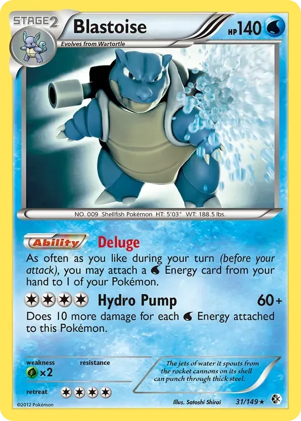Producto - Blastoise (31/149) [Black and White: Boundaries Crossed] Deck Exclusive NO HOLO