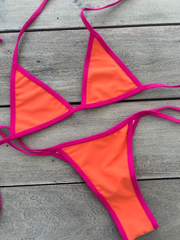 Producto - BIKINI CARIBE NARANJA Y FUCSIA / EN STOCK