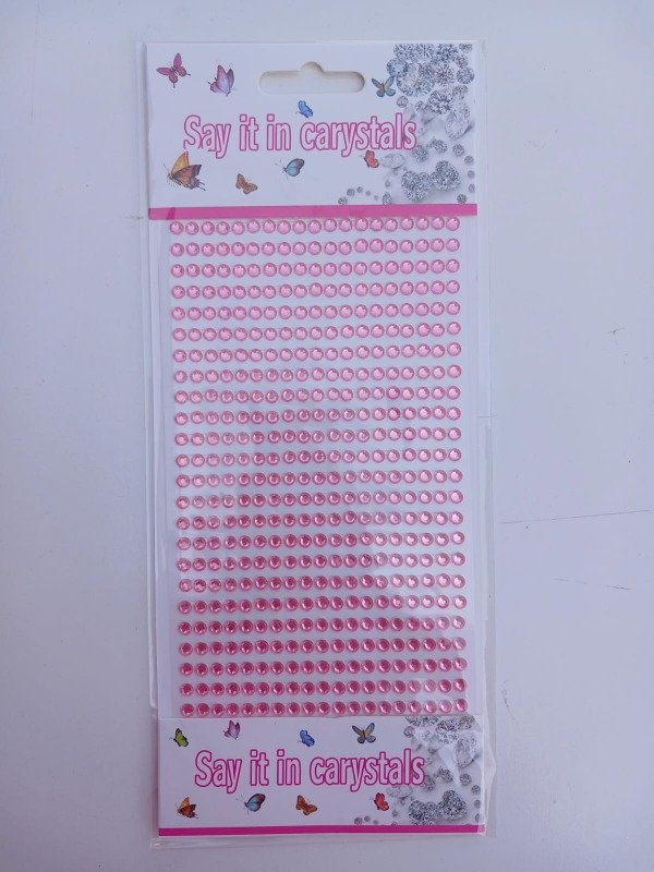 Producto - Cristales Autoadhesivos 456 PCS Rosa