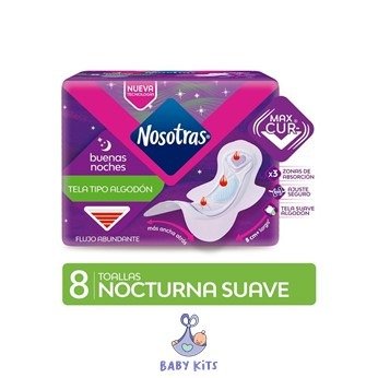 Producto - NOSOTRAS TOALLAS BN TELA CURVMAX X8U.