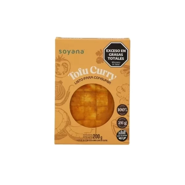 Producto - Tofu orgánico de curry x200gr - Soyana