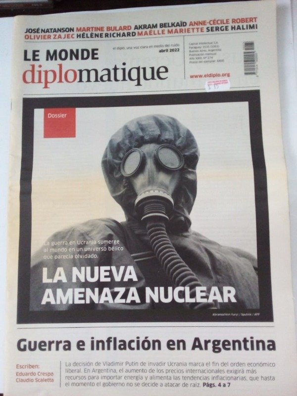 Producto - Le Monde Diplomatique #274 - La nueva amenaza nuclear - Abril 2022