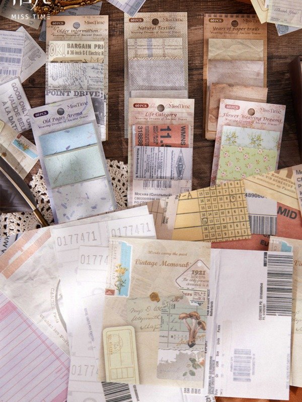 Producto - Pack 60 Piezas Scrapbooking Vintage