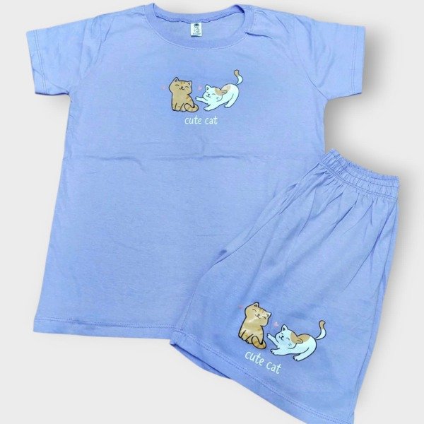 Producto - Conjunto Dama Gatito Lila T3