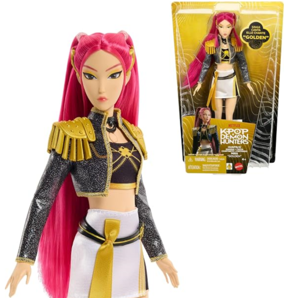 Producto - Kpop Demon Hunters Huntrix Mira Golden Con Sonido Mattel - 0