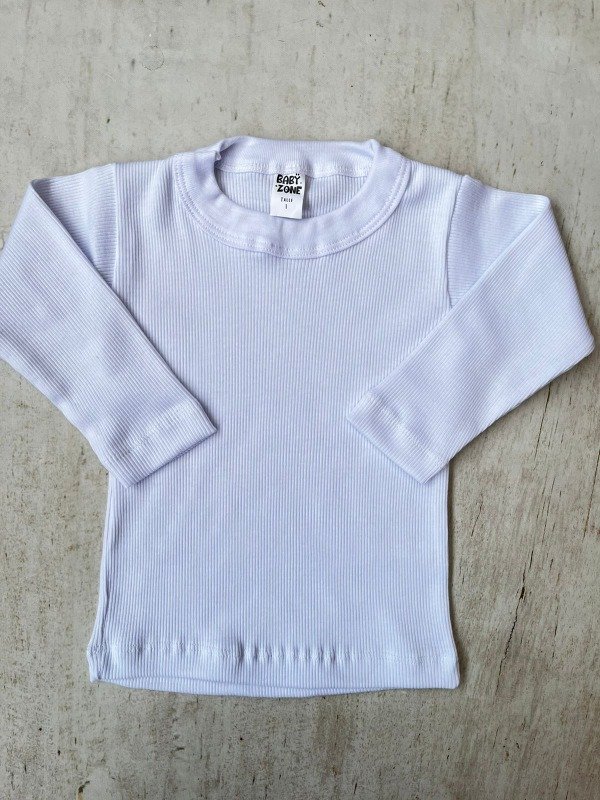 Producto - Camiseta acanalada blanca pack x4 (talles 2 al 8)