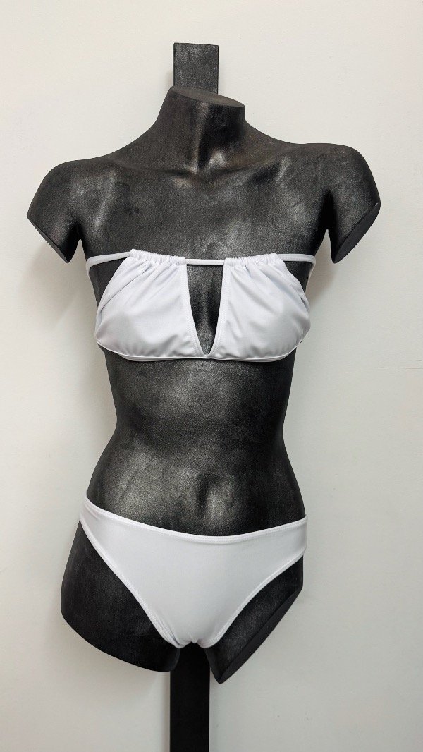 Producto - Bikini doble tira (bando) Blanco