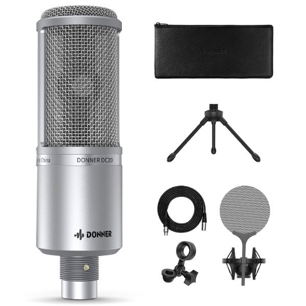Producto - DONNER MICROFONO CONDENSER DC20 DE DIAFRAGMA GRANDE - 3