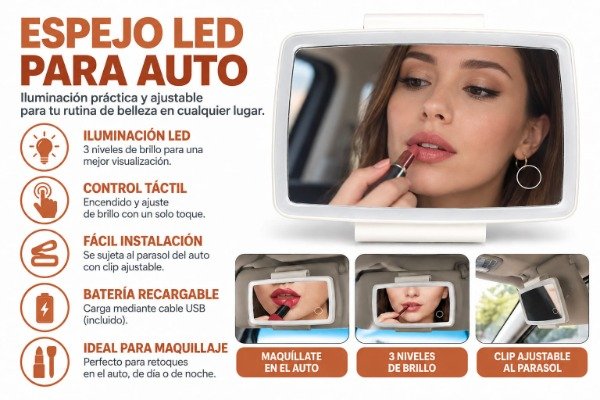 Producto - Espejo para auto led