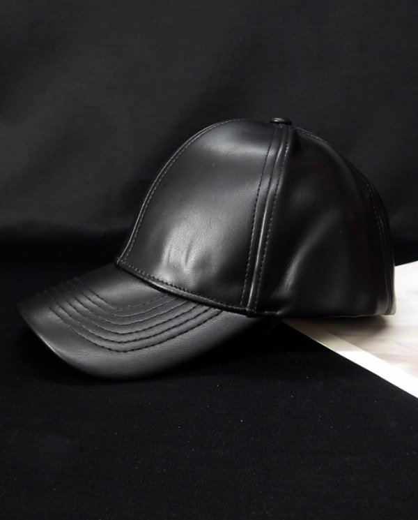 Producto - GORRA ECOCUERO Negra - 1