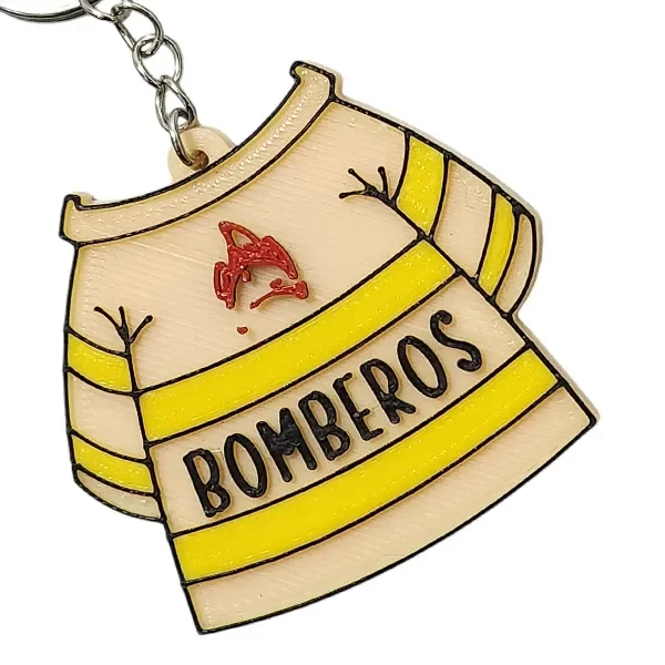 Producto - Llavero Chaqueta de Bomberos Beige Pompiere