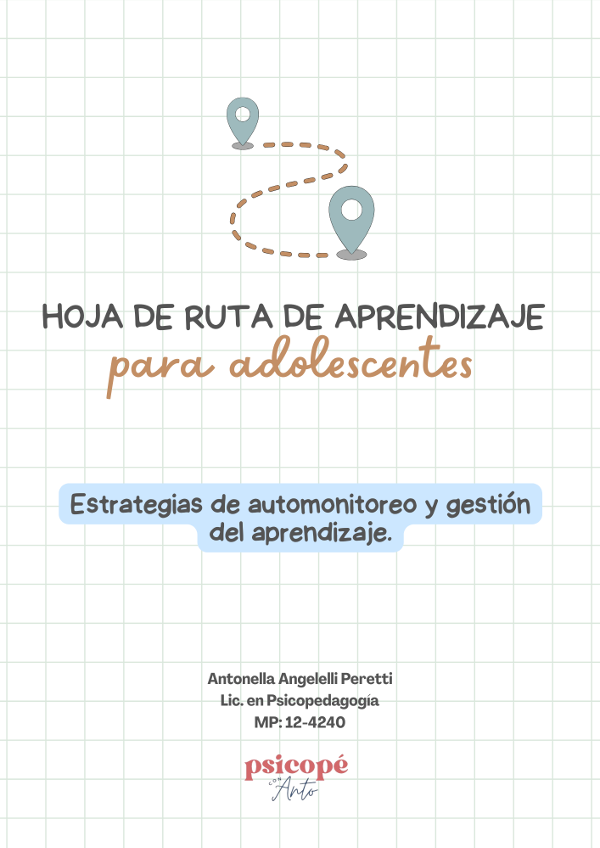 Producto - Hoja de Ruta de Aprendizaje - Adolescentes