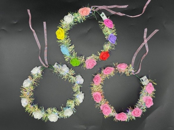 Producto - YJ0500 Coronita 9 Flores Led 10U
